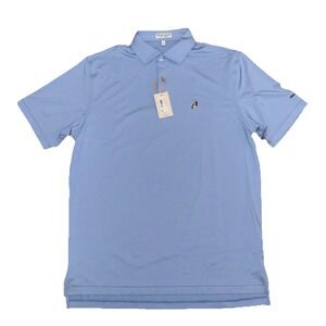 Peter Millar Andover Performance Polo Blue Sea L NWT 2025 Italian Invitational